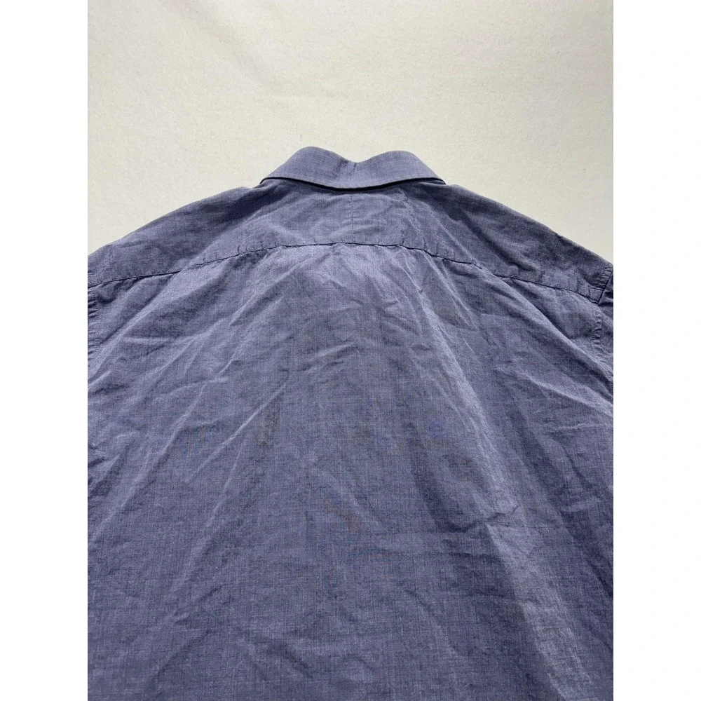Banana Republic Dress Shirt Mens XL Blue Striped Long Sleeve Button Up Slim